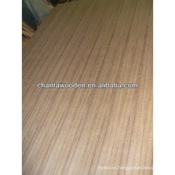 Contrachapado de madera de teca de 3.6mm / contrachapado de fantasía sapeli